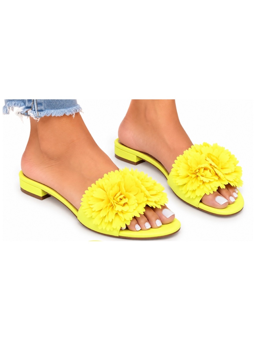 Jessica Simpson Leather Caralin Slide Sandals. - Picture 2 of 16